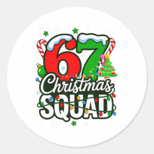 Adesivo Redondo 67 Esquadra Professor Natal Divertido Férias Sala