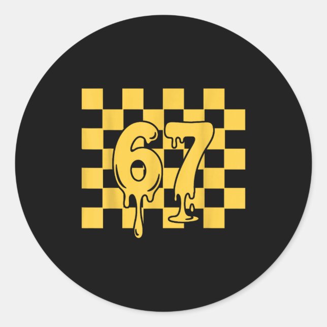 Adesivo Redondo 67 Halloween Meme  (Frente)