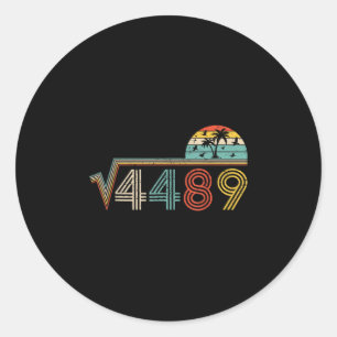 Adesivo Redondo 67 Meme Antigo Raiz Quadrada 4489 Gíria Professor