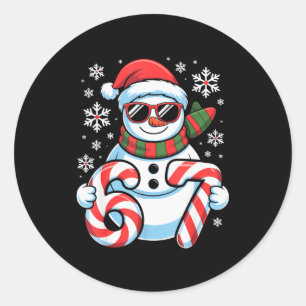 Adesivo Redondo 67 Meme Boneco de Neve Brainrot Natal Divertido Cr