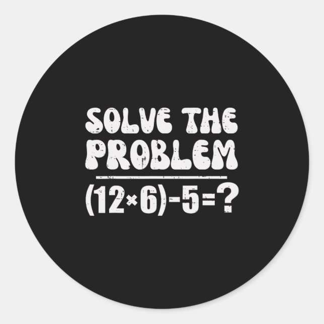 Adesivo Redondo 67 Meme Funny Pemdas Elementary Math Teacher Six S (Frente)