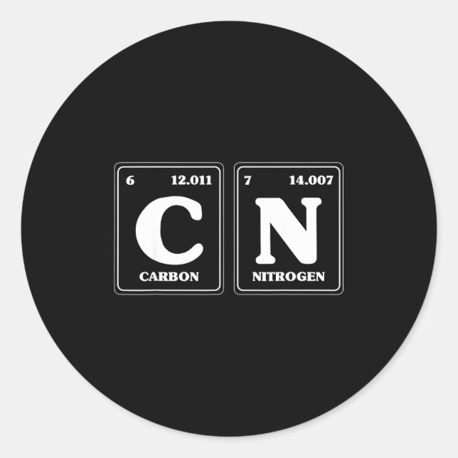 Adesivo Redondo 67 Meme Funny Teacher Science Periodic Table Retro (Frente)