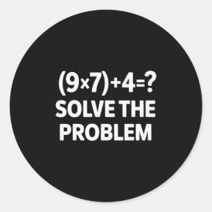 Adesivo Redondo 67 Meme Pemdas Professor de Matemática Elementar