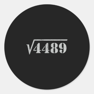 Adesivo Redondo 67 Meme Raiz Quadrada 4489 Gíria Matemática 6 7 Re