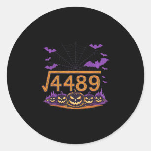 Adesivo Redondo 67 Meme Raiz Quadrada 4489 Gíria Matemática Fantas