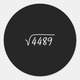 Adesivo Redondo 67 Meme Raiz Quadrada 4489 Teen Six Seven Gíria Ma