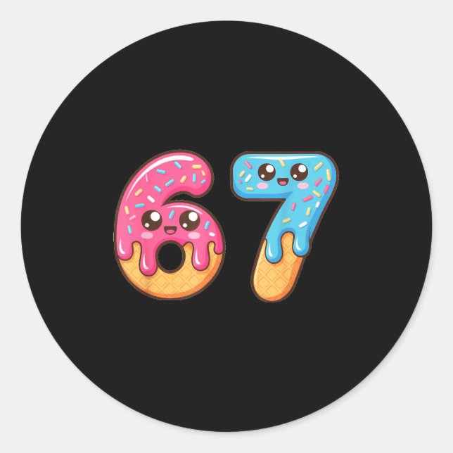 Adesivo Redondo 67 Shirt Baseball Lifestyle 101 Apparel Youth Drip (Frente)