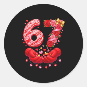 Adesivo Redondo 67 Valentine 6 7 Meme Roupas de dormir Feriado Ger
