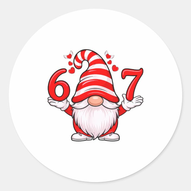 Adesivo Redondo 67 Valentines Cool Valentine Day Shirts For 6 7 Sh (Frente)