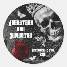 Adesivo Redondo 6 - 3" Favor Vinhetas Assombrando Adeline Zade Mea