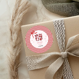 Adesivo Redondo 6 7 Birthday for Girls, Pink Kids 7th Birthday