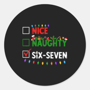 Adesivo Redondo 6-7 Meme Legal Travesso Seis Sete 67 Natal 