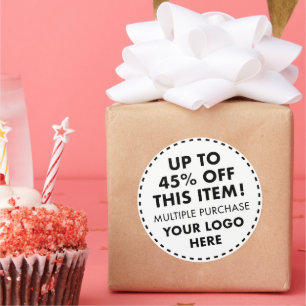 Adesivo Redondo 6 Autocolantes redondos personalizados 45% DESCONT