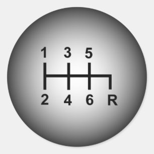 Adesivo Redondo 6 Velocidade Coletor manual do botão de desvio