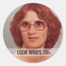 70 Birthday - Autocolantes de Fotografias Personal