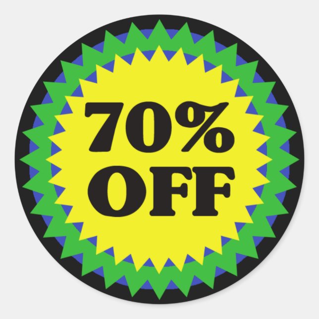 ADESIVO REDONDO 70% DE VALE A RETALHO (Frente)