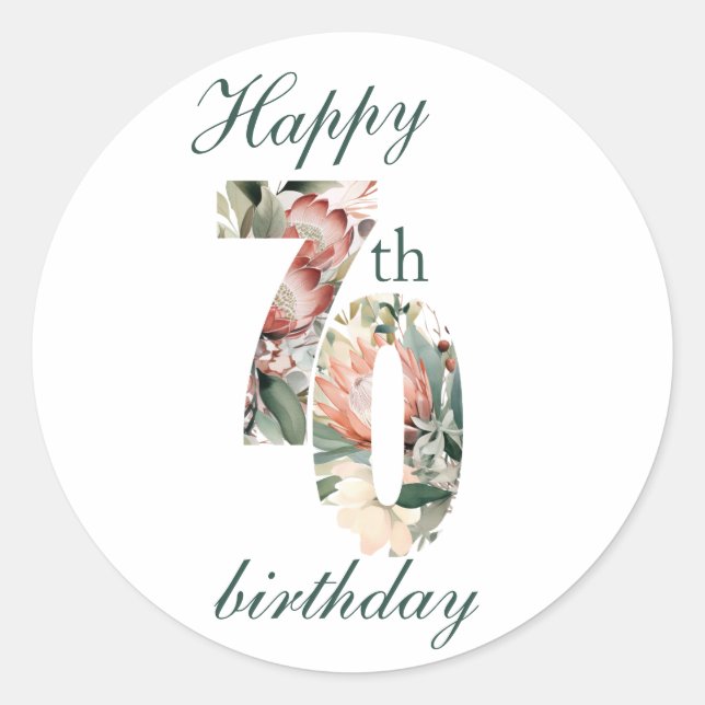 Adesivo Redondo 70 Round Sticker (Frente)