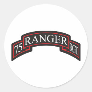 Adesivo Redondo 75th Rolo do regimento de guarda florestal