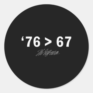 Adesivo Redondo 76 67 Evidente - Tornar a História Divertida Origi