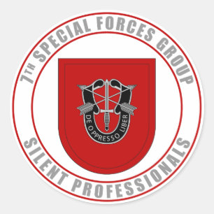 Adesivo Redondo 7o Grupo das forças especiais