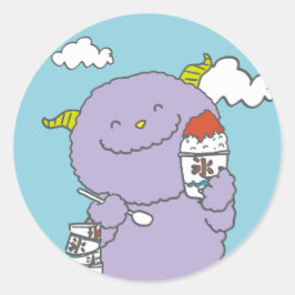 ADESIVO REDONDO 8月モンスターシール。