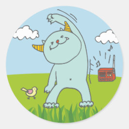 ADESIVO REDONDO 8月モンスターシール