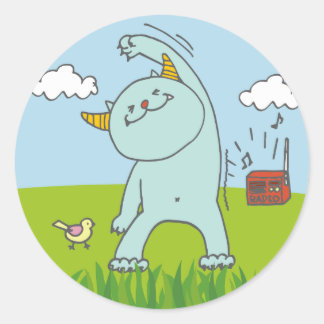 ADESIVO REDONDO 8月モンスターシール