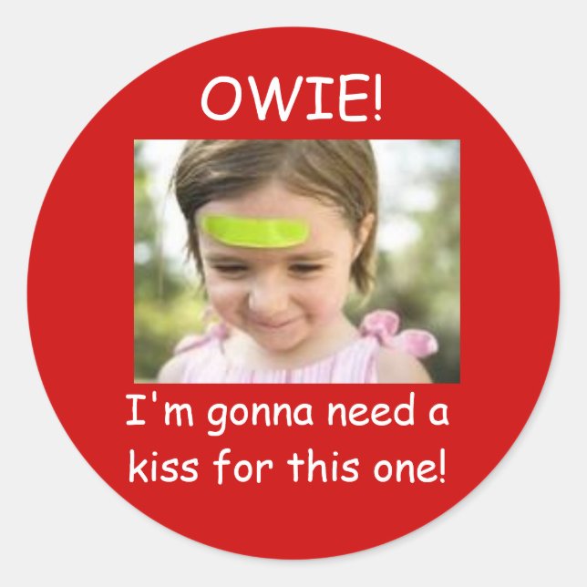 Adesivo Redondo 81AJHU-00000012-001[1], OWIE!, vou precisar de... (Frente)