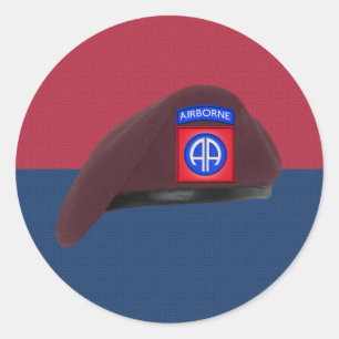 Adesivo Redondo 82.a Divisão Aérea Iconic Beret