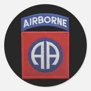 Adesivo Redondo 82nd Veterinários transportados por via aérea LR