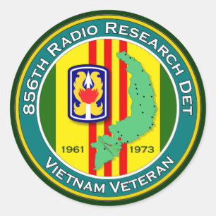 Adesivo Redondo 856th RRD 1 - ASA Vietnam