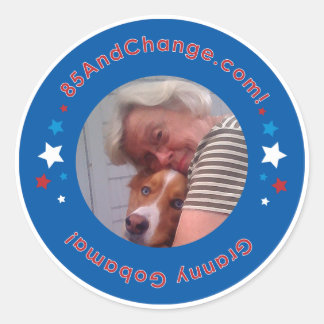 Adesivo Redondo 85AndChange_GrannyGobama_Sticker