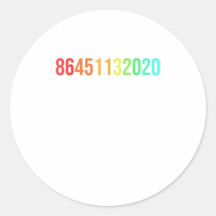 Adesivo Redondo 86451132020 Eleições Anti-Trump 2020 Votação