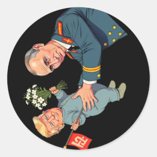 Adesivo Redondo 8647 Anti Trump Foxtrots Deltas Tangos Impeach Ant