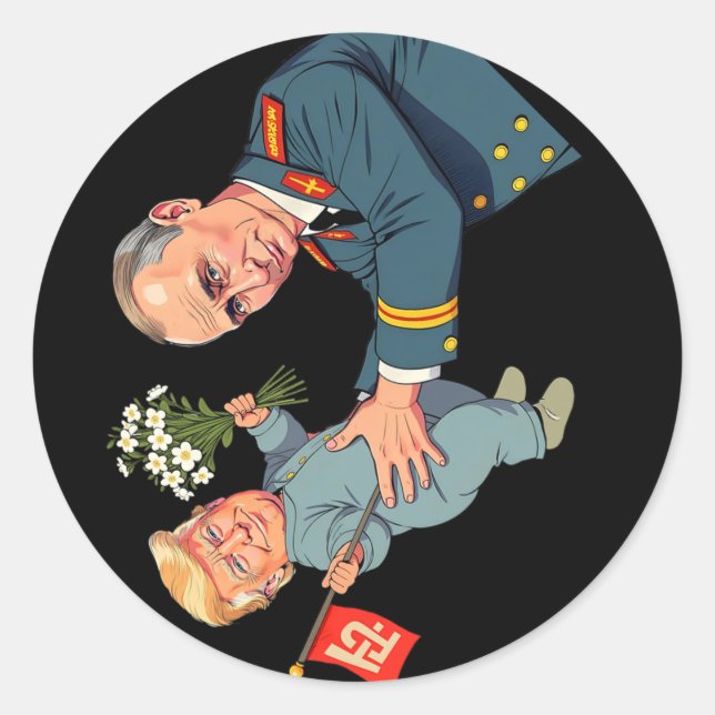 Adesivo Redondo 8647 Anti Trump Foxtrots Deltas Tangos Impeach Ant (Frente)