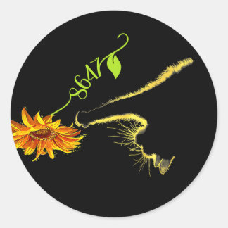 Adesivo Redondo 8647 Sutil Anti Trump 86 47 Amantes De Gato De Gir