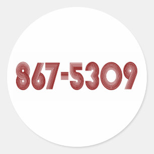 ADESIVO REDONDO 867-5309