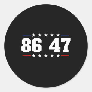 Adesivo Redondo 86 47 Anti-trump Sutil Anti Trump 8647 2