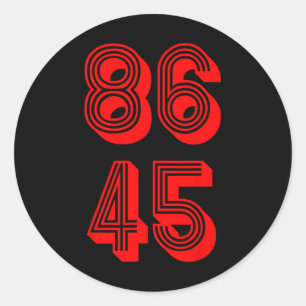 Adesivo Redondo 86 O 45.º Presidente 86 45 Resistência Política