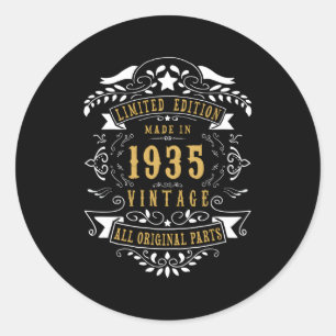 Adesivo Redondo 88 88º Fez Nascer Em 1935