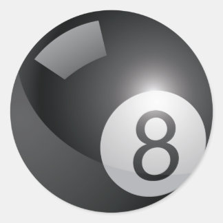 Adesivo Redondo 8 Ball
