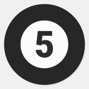 Adesivo Redondo 8 Piscina Ball 5 Billiards Figurume Halloween Mães