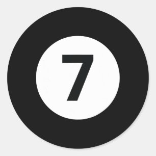 Adesivo Redondo 8 Piscina Ball 7 Billiards Figurume Halloween Mães