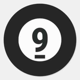 Adesivo Redondo 8 Piscina Ball 9 Billiards Figurume Halloween Mães