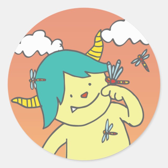 ADESIVO REDONDO 9月モンスターシール。 (Frente)