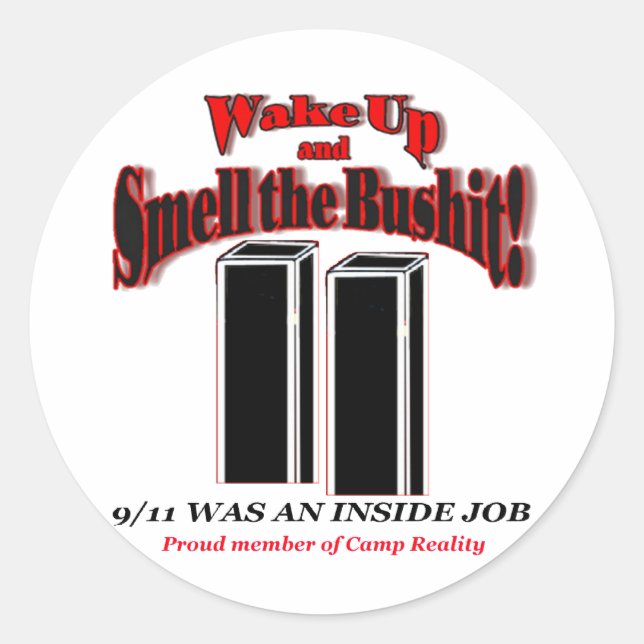 Adesivo Redondo 911 Autocolantes (Frente)