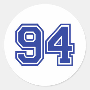 Adesivo Redondo 94 - número