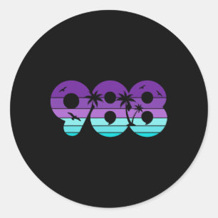 Adesivo Redondo 988 Prevenção de suicídio Sensibilização para a sa