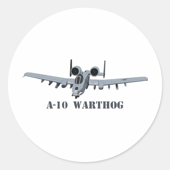 Adesivo Redondo A-10 Warthog (Frente)