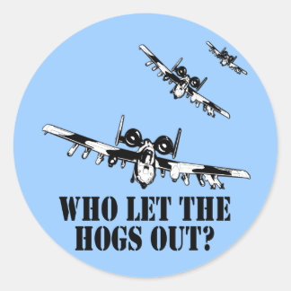 Adesivo Redondo A-10 Warthog